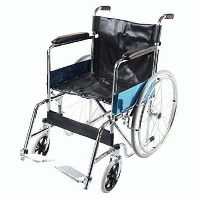 entros Light Weight Regular Foldable Chromed Steel Wheelchair