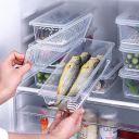 EPIC CUCINA Fridge Storage Boxes (Pack of 4), Fridge Organizers Storage Box Set, Freezer Containers With Removable Drain Plate, Kitchen Refrigerator Container For Vegetables, Food, Fish 1500 ML...