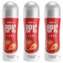 Epic Lube, Strawberry Flavoured Lubrication Gel for Men & Women, 60ml x 3...