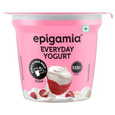 Epigamia Everyday Lychee Yogurt, 75g 