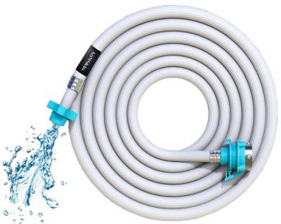Episkey 3 Meter Flexible PVC Washing Machine Inlet Hose Water Pipe, Universal Water Inlet with Tap Adaptor Connector for Top & Front Load Fully Automatic (INLET_PIPE_3M)