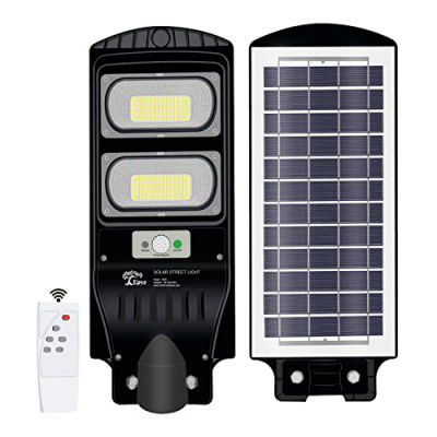 Epyz Plastic 60 Watt Solar Street Lights with Remote, 256 LEDs, Motion Sensor and Dusk to Dawn [Cold White Light ]