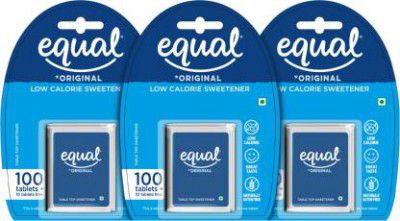 Equal Original Low Calorie Sweetener Sugar Free Low Calories Sugar Control Sweetener (330 g, Pack of 3)