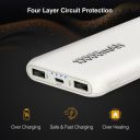 ERD PB-10KE Lithium-Polymer, 2 USB Output, 12W Power Bank, 10000mAh Type-C and Micro USB Input Ports...