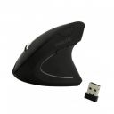 Ergonomic Right-Handed Wireless Optical Mouse, Portable and Rechargeable, Black PHT/EGMS...