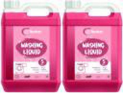 EROSKET Washing machine liquid detergent top load and front load -pink (10 ltr) Multi-Fragrance Liquid Detergent  (2 x 5000 ml)