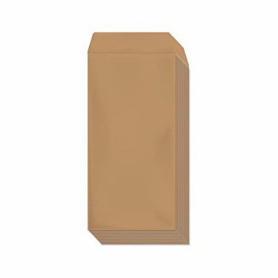 ESCAPER Brown Envelopes - 11 x 5 Inch (50 Envelopes Pack) for Secure Mailing and Document Handling - Ideal for Cheques, Invoices and Important Documents