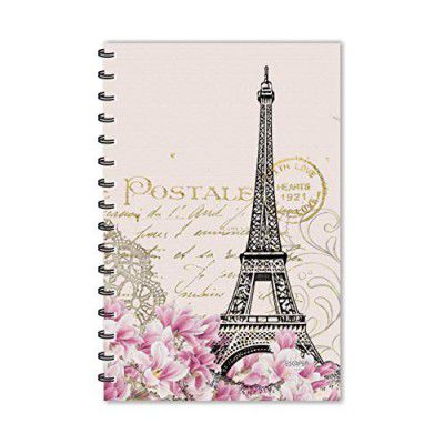ESCAPER Romance of Paris with Cream Shade Eiffel Tower Vintage Diary