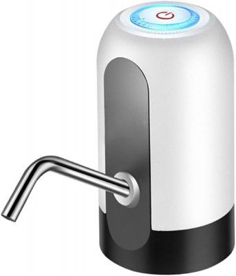 ESPERO Water Dispenser Pump for 20 Litre Bottle, Foldable Water Bottle Pump 1200Mah (White + Silver)