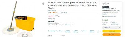 Esquire Classic Spin Mop Bucket Set