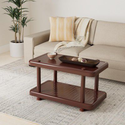 Esquire Coffee Table (Brown) Center/Teapoy Plastic Table