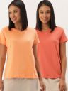 ETCWomen Pack of 2 Solid Lounge T-shirts...