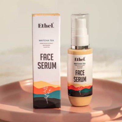 Ethel. Matcha Tea Face Serum with Niacinamide, Allantoin & Honeysuckle Extract, Helps Brighten, Tighten and Fights Ageing (50 ml). SLS, Paraben & Mineral Oil Free