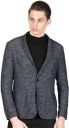 ether Self Design Single Breasted Casual Men Blazer (Grey)...