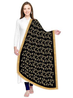 Ethnic Embroidered Chiffon Dupatta for Women