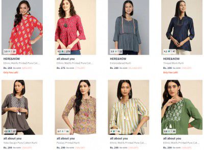 Ethnic Tops For Women Starts ₹259