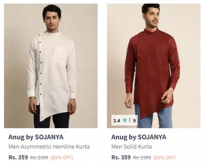 Ethnic Wear For Men @ 85% Off
