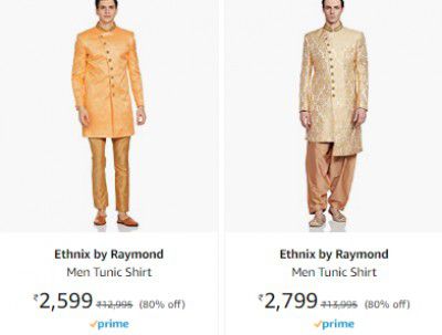 Ethnix by Raymond Clothing at Minimum 90% off