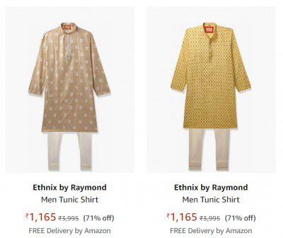Ethnix by Raymond Men Kurta up to 75% off