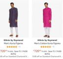 Ethnix by Raymond Men's Kurta Pyjama Upto 62% Off...