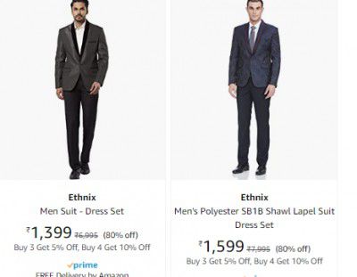 Ethnix Men Blazer Suit Upto 80% Off