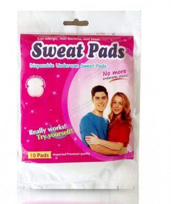 ETSAP "Disposable Underarm Sweat Pads - Highly Absorbent Cotton, Anti-Allergic & Anti-Bacterial Protection – Pack of 10"