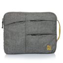 EUME Bliss 14.4 Inch Laptop Sleeve Polyester Laptop Case Cover Pouch with 3 Extra Pocket with Handle - Grey Color...