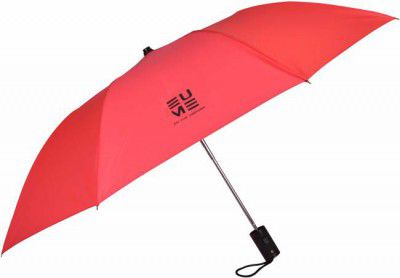 EUME Leatrix 21 Inch 2 Fold Auto-Open Umbrella  (Red)
