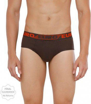 EURO Pack of 5 Solid Men Brief