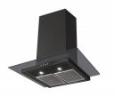 Eurodomo 60 cm 1200 m³/hr straight glass Kitchen Chimney (HOOD MARBLE PB BK 60 (EURODOMO), Baffle Filter, Black)...