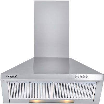 Eurodomo Sapphire PB SS 60 Wall Mounted Chimney (Stainless steel 850 CMH)