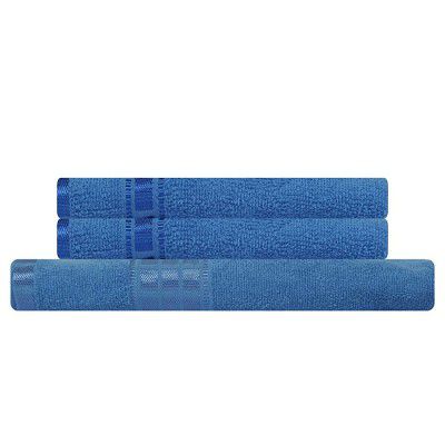Eurospa Cotton Towel Set 380 GSM (Set of 7 Blue)