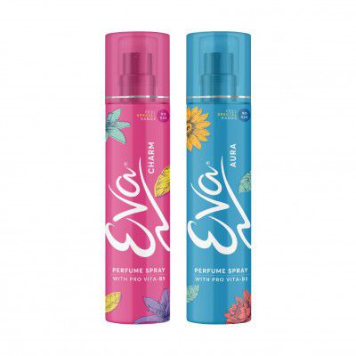 Eva Aura & Charm No Gas Perfume Spray | Long Lasting Perfume Body spray 120 Ml | Pack Of 2