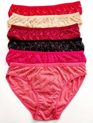 EVAARA Pack of 6 Women Hipster Multicolor Panty