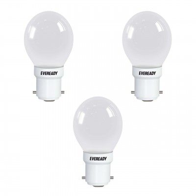 Eveready 0.5-Watt LED Deco Bulb (White and Pack of 3)