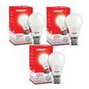Eveready 12W Led Light Bulb | High Efficiency & Glare-Free Light | 4KV Surge Protection | With Wide Operating Voltage Range | 100 Lumens Per Watt | Cool Day Light (6500K) | Pack of 3...
