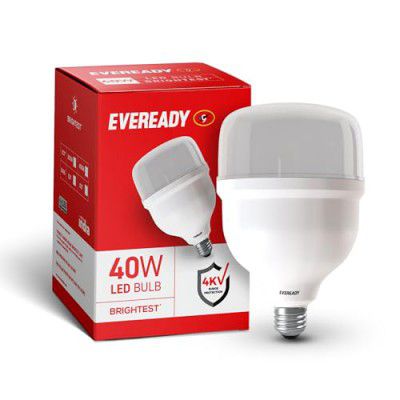 Eveready 40W LED Hammer Bulb | High CRI & High Efficiency Warm White (3000K) | E27 Base | Pack of 1