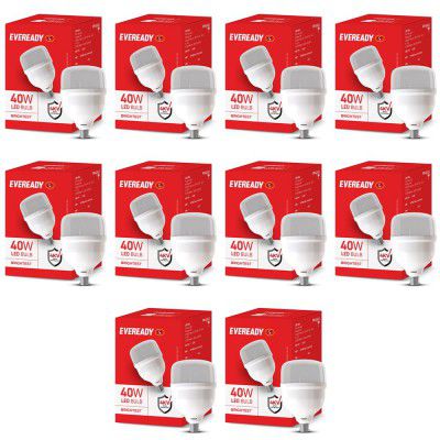 Eveready 40W LED Hammer Bulb | High CRI & High Efficiency | (pack of 10)