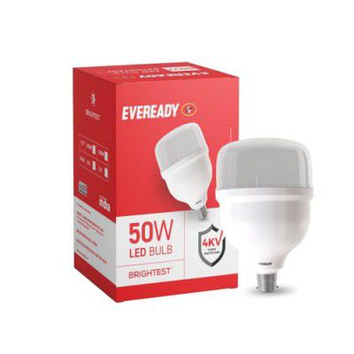 Eveready 50W LED Hammer Bulb | 100 Lumens Per Watt |Cool Day Light (6500K) b22d