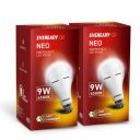 Eveready 9W Emergency Inverter LED Bulb, Cool Day Light (6500K), Rechargeable Bulb, Pack of 2...