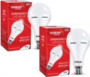 EVEREADY 9W Inverter Bulb pack of 2 4 hrs Bulb Emergency Light (White)...