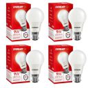 Eveready 9W Led Light Bulb| Cool Day Light (6500K) |Pack Of 4|Energy Efficient| 4Kv Surge Protection |100 Lumens Per Watt, b22d, White...