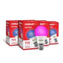 Eveready Neonix 9W Color LED Bulb, B22 Base, Pink, Pack of 4...