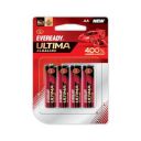 Eveready Ultima Alkaline AA Battery, 400% Longer Lasting, Anti-Leak Turbolock Technology, Eco-Friendly Batteries for High-Drain Household Devices & Toys, Pack of 4...