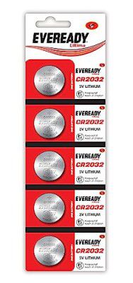 Eveready Ultima Alkaline Coin Battery 1.5V | LR44 | Best Suited for Key Fobs, Medical Devices, Wearables, Camera & Sensors | Pack of 10
