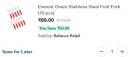Jiomart : Everest Green Stainless Steel Fruit Fork (10 pcs)...