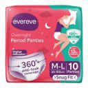 Evereve Period Panty For Girls & Women, (M-L), 10 Pcs, 360 Degree Coverage...