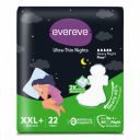 Evereve Ultra-Thin Nights Sanitary Pads for Women, XXL+ 360mm, 22 Pads...
