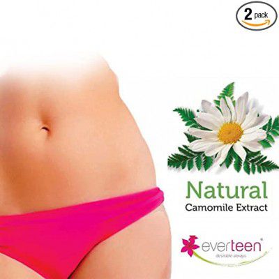 everteen Bikini Line Hair Remover Crème, Natural for Women - 2 Packs (100g Each)