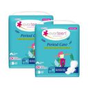 everteen XXL Dry Neem-Safflower Sanitary Pads for Women - 80 Pads, Rash Free, Anti Tan, Skin Friendly, Double Wing Shape, Advanced Leak Protection, XX Large, 320mm - 2 Packs (40 Pads Each, 320mm)...